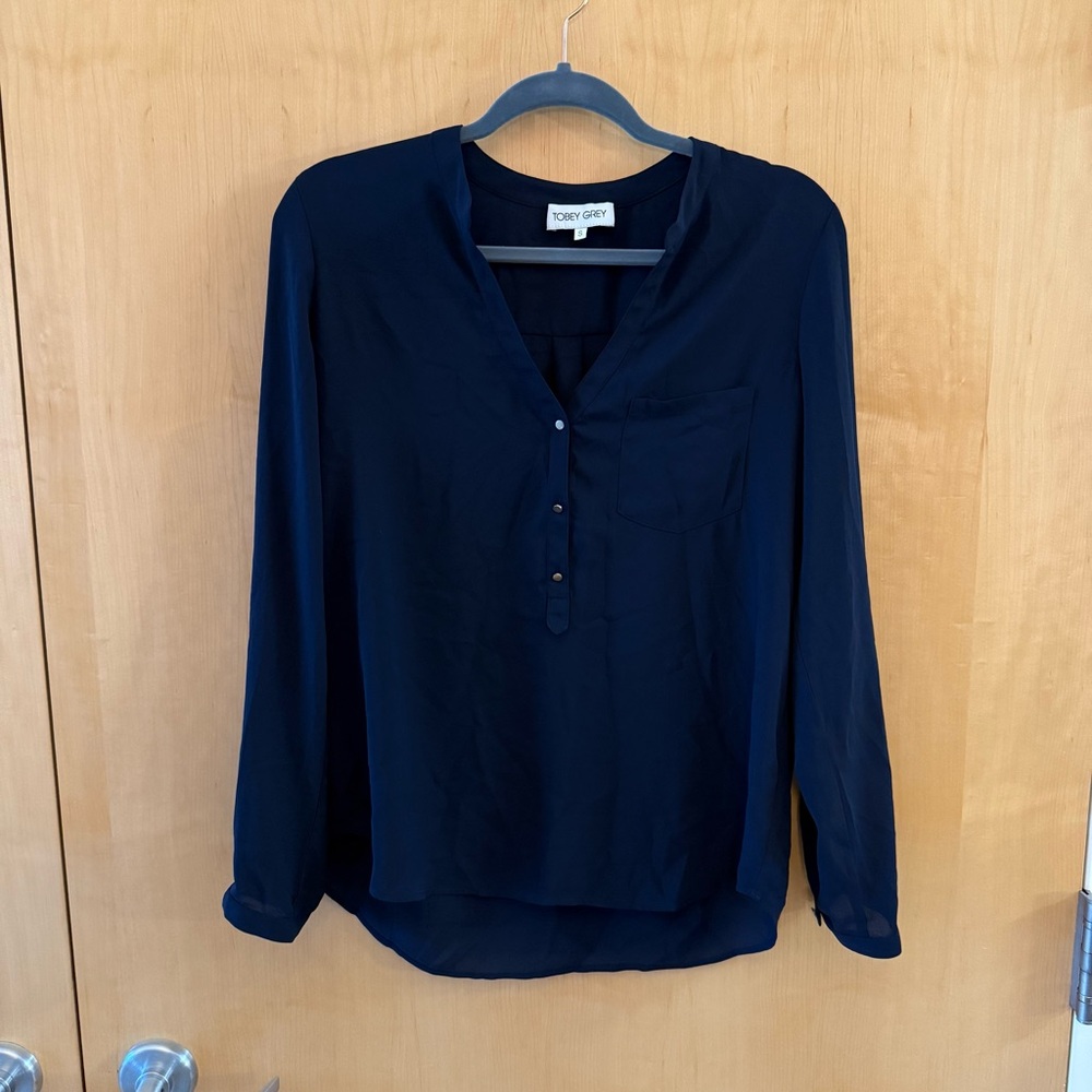 Women's Navy Blouse
